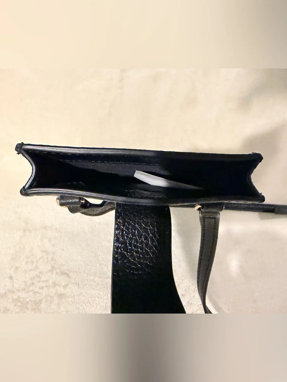 Marc Jacobs Black Leather Phone Crossbody bag